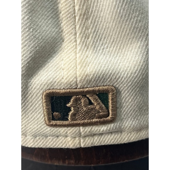 New Era Boston Red Sox Baseball Cap Cream Camo B Logo Fitted Size 7 5/8 - Picture 5 of 10